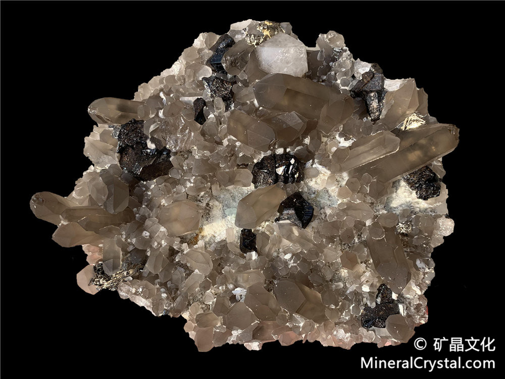 cassiterite, quartz, arsenopyrite