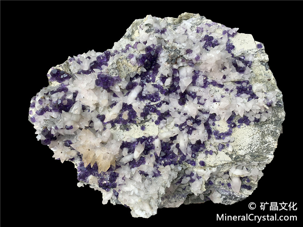 fluorite, calcite, pyrite
