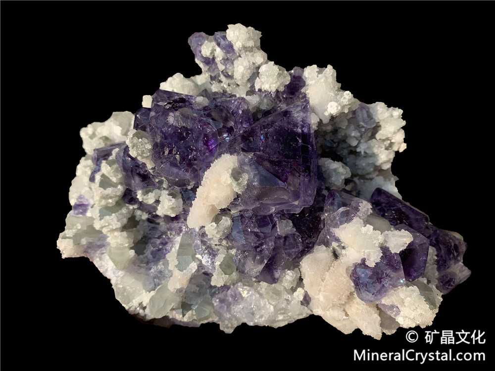 fluorite, quartz, calcite