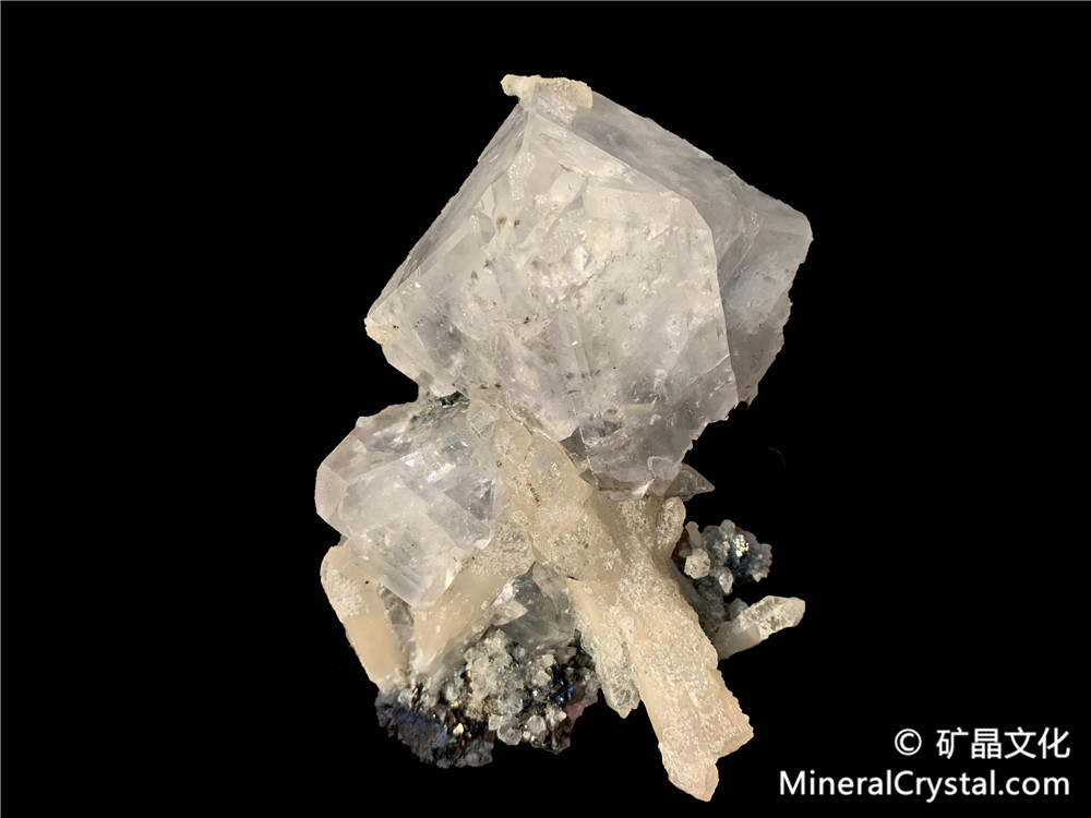 fluorite, quartz, arsenopyrite