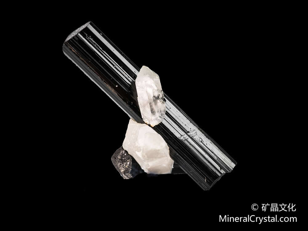 schorl, quartz